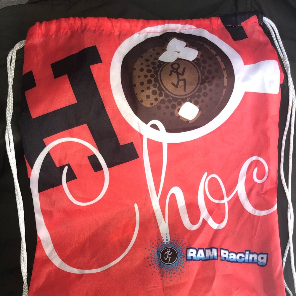Hot chocolate 5k 15k Race Drawstring Bag